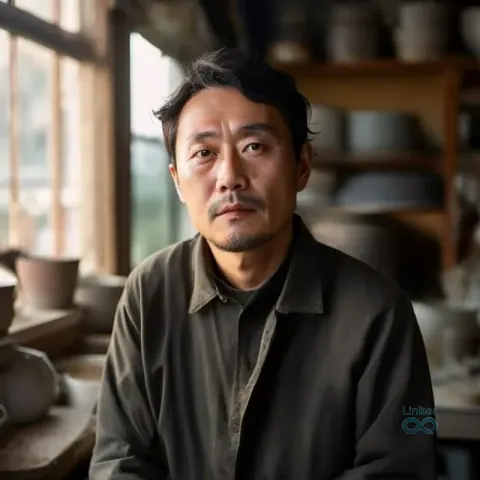 AI 생성 이미지 — 김민호 작가 초상