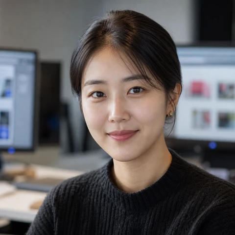 AI 생성 이미지 — 이지은 작가 초상