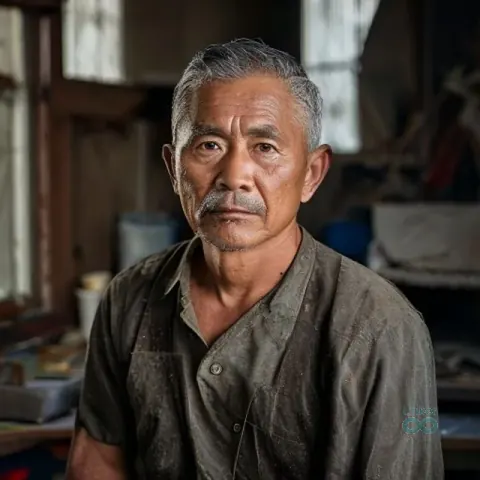 AI 생성 이미지 — Rico Mendoza 작가 초상