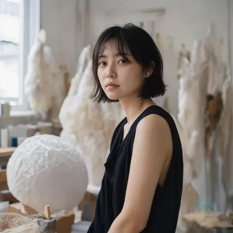 AI 생성 이미지 — 鈴木 結 작가 초상