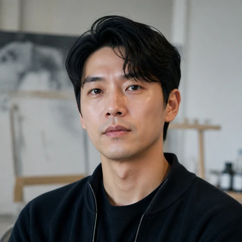 AI 생성 이미지 — 박준혁 작가 초상