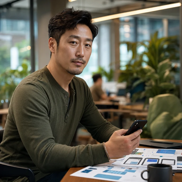 AI 생성 이미지 — 임소라 작가 초상