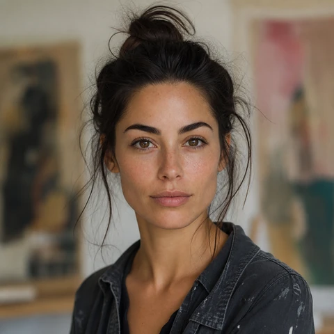 AI 생성 이미지 — Ava Quinn 작가 초상