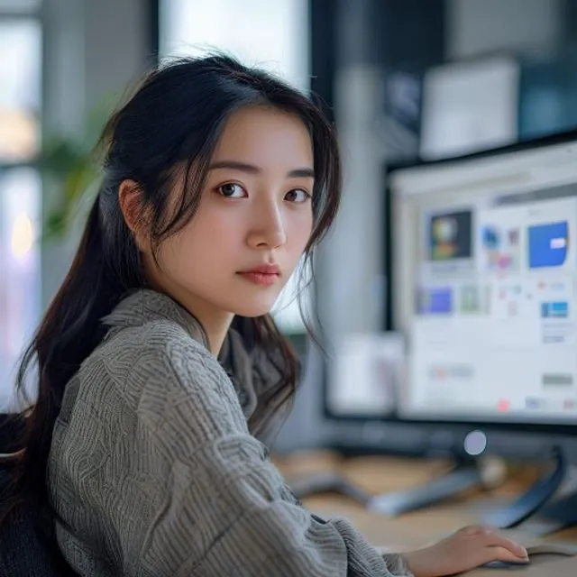 AI 생성 이미지 — 林晓雨 작가 초상