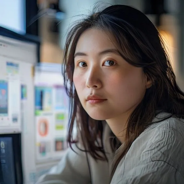 AI 생성 이미지 — 周可欣 작가 초상
