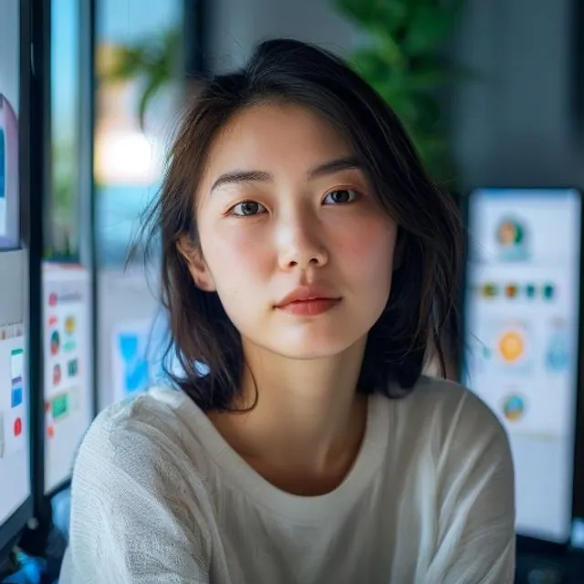 AI 생성 이미지 — 伊藤 凛 작가 초상