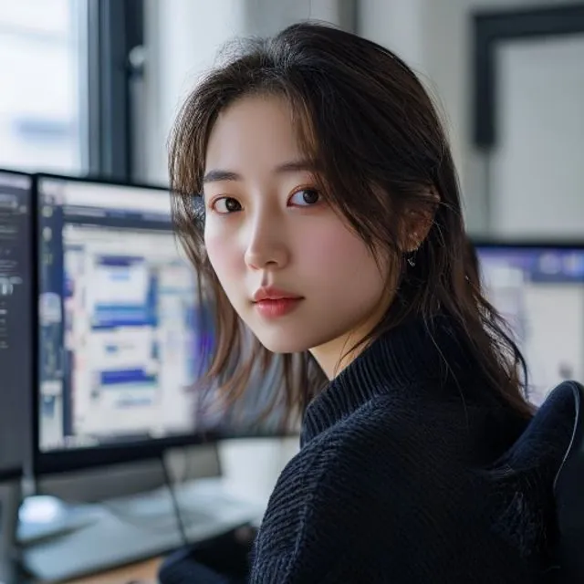 AI 생성 이미지 — 김서윤 작가 초상