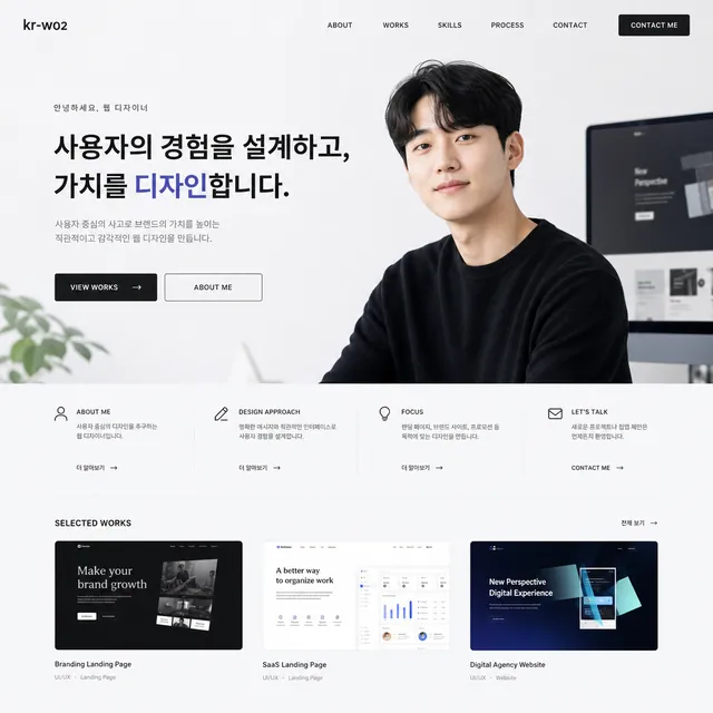 AI 생성 이미지 — 박도윤 작가 초상