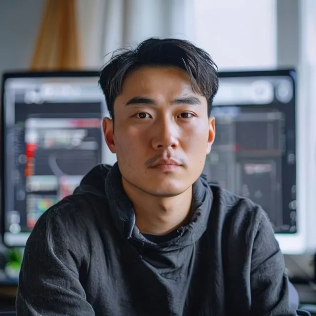 AI 생성 이미지 — 한준서 작가 초상
