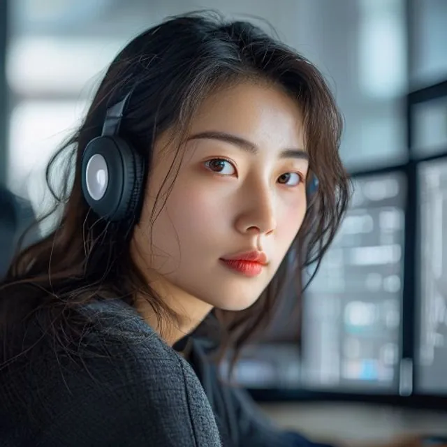 AI 생성 이미지 — 문아린 작가 초상