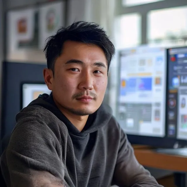 AI 생성 이미지 — 林承翰 작가 초상