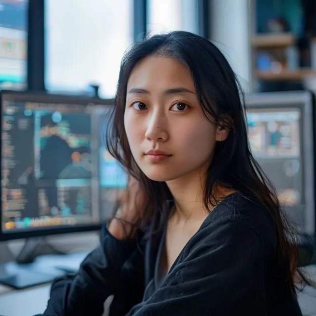 AI 생성 이미지 — 黃詩涵 작가 초상